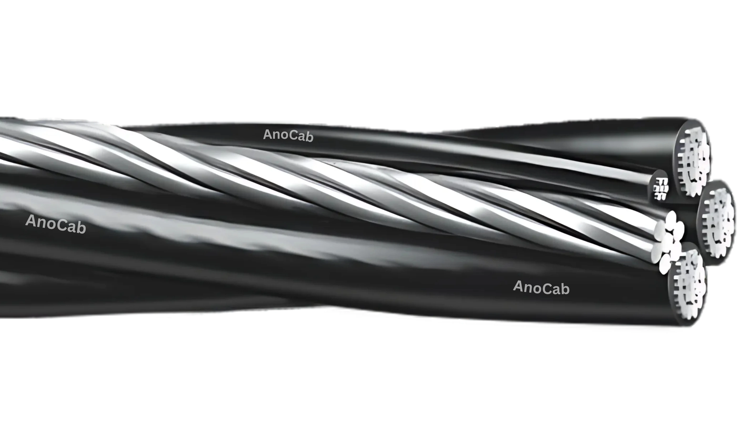 Aerial bunch Cable side view
