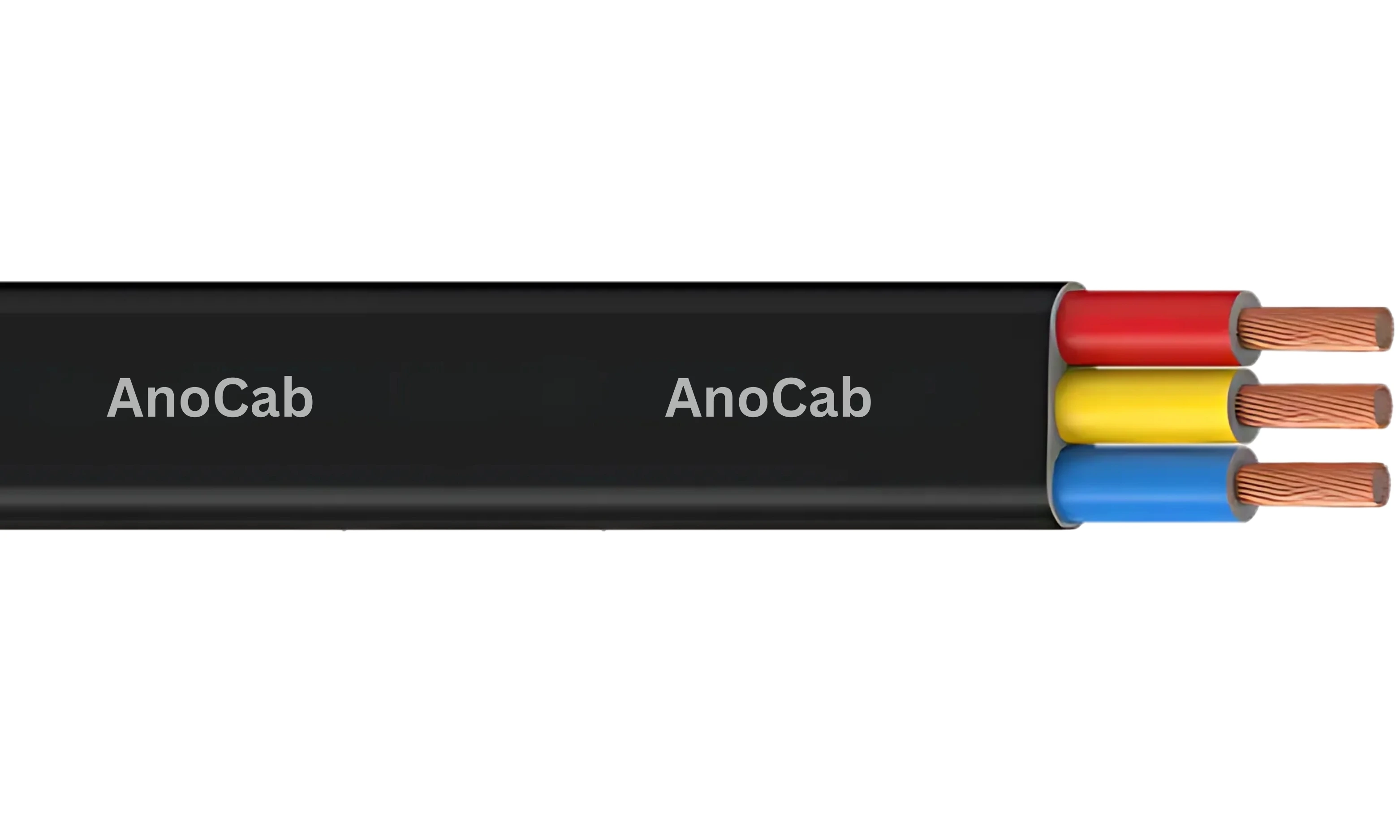 PVC Insulated Submersible Cable Side View