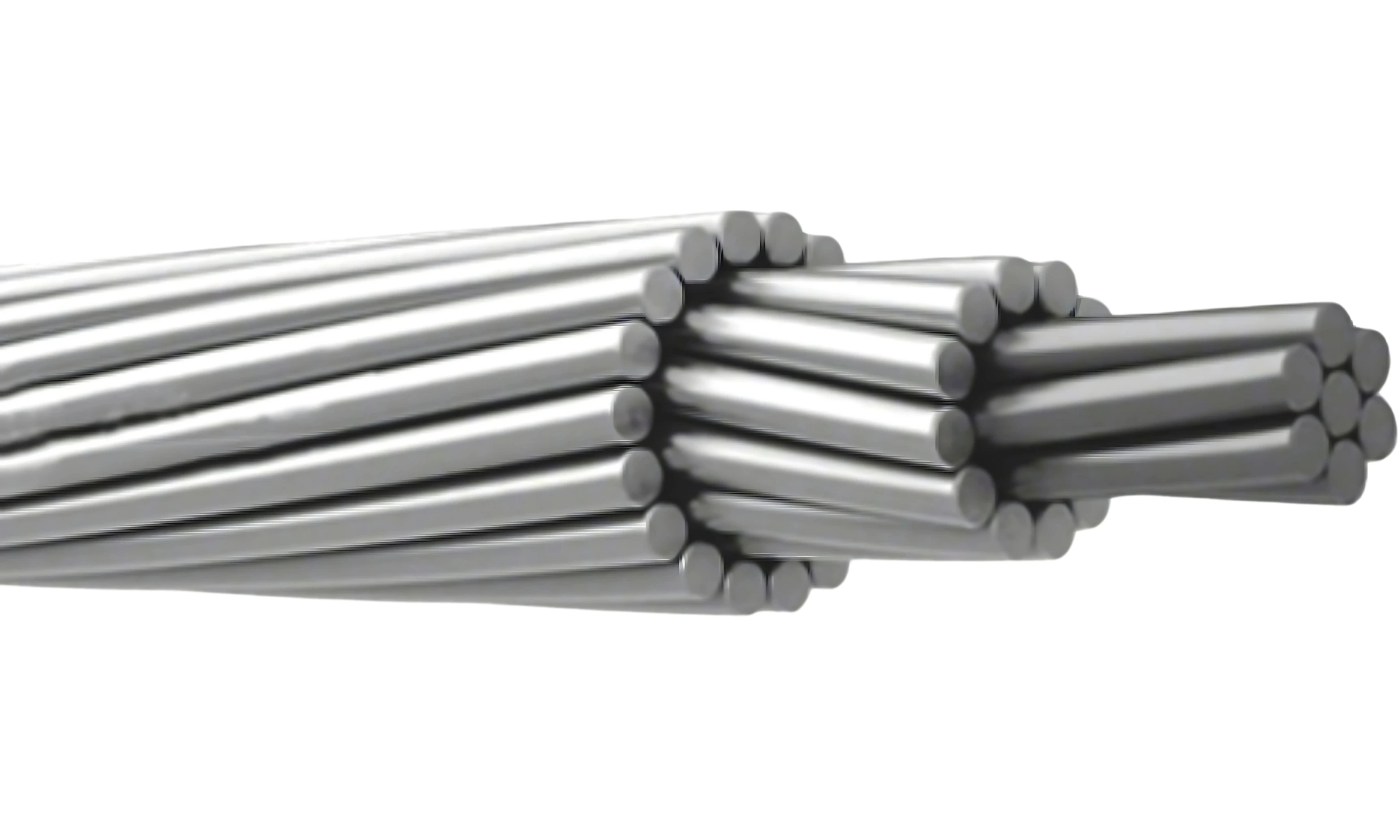 Aluminium Conductor Galvanised Steel Reinforced Side View