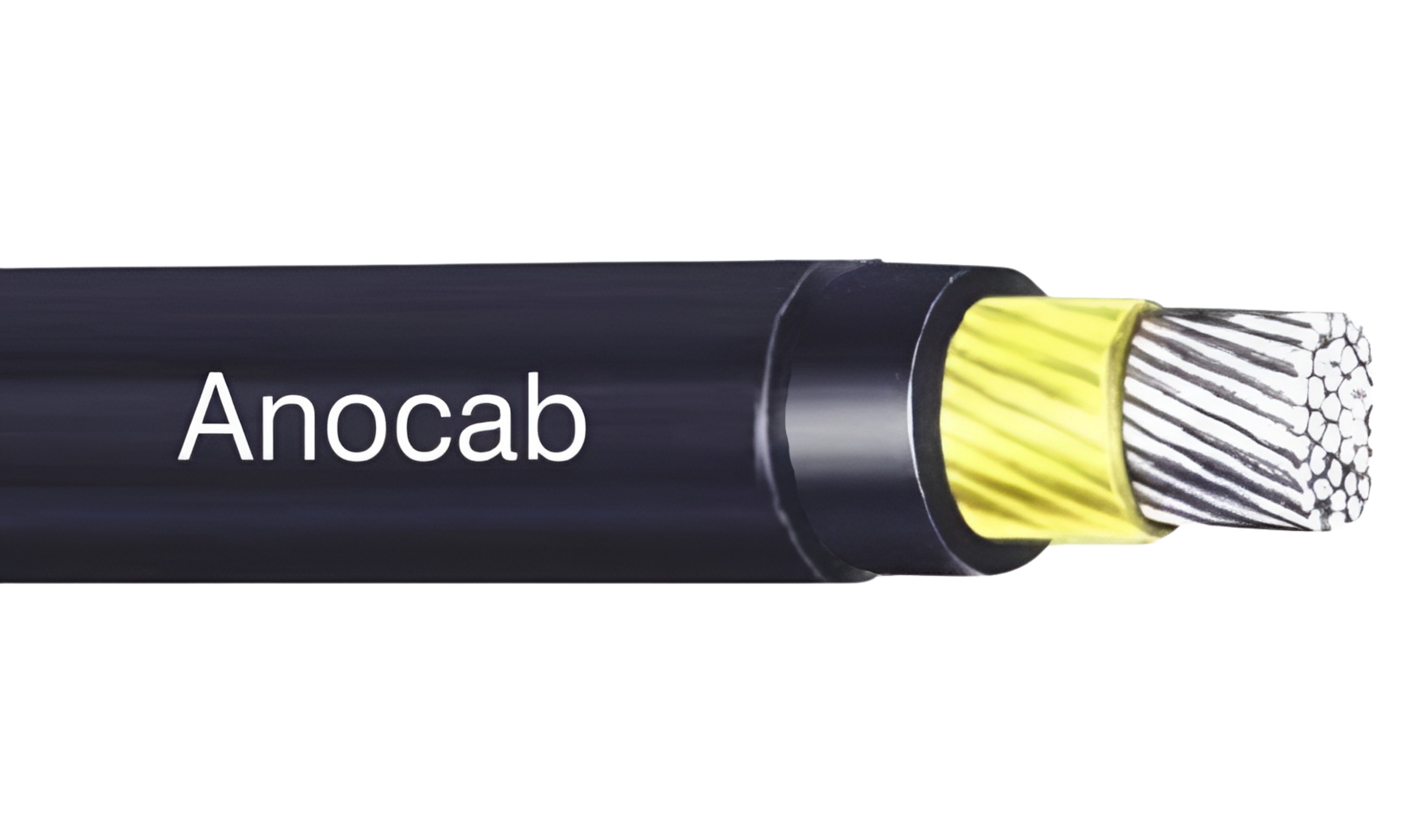 Single core XLPE insulated aluminium copper armored unarmored cable side view