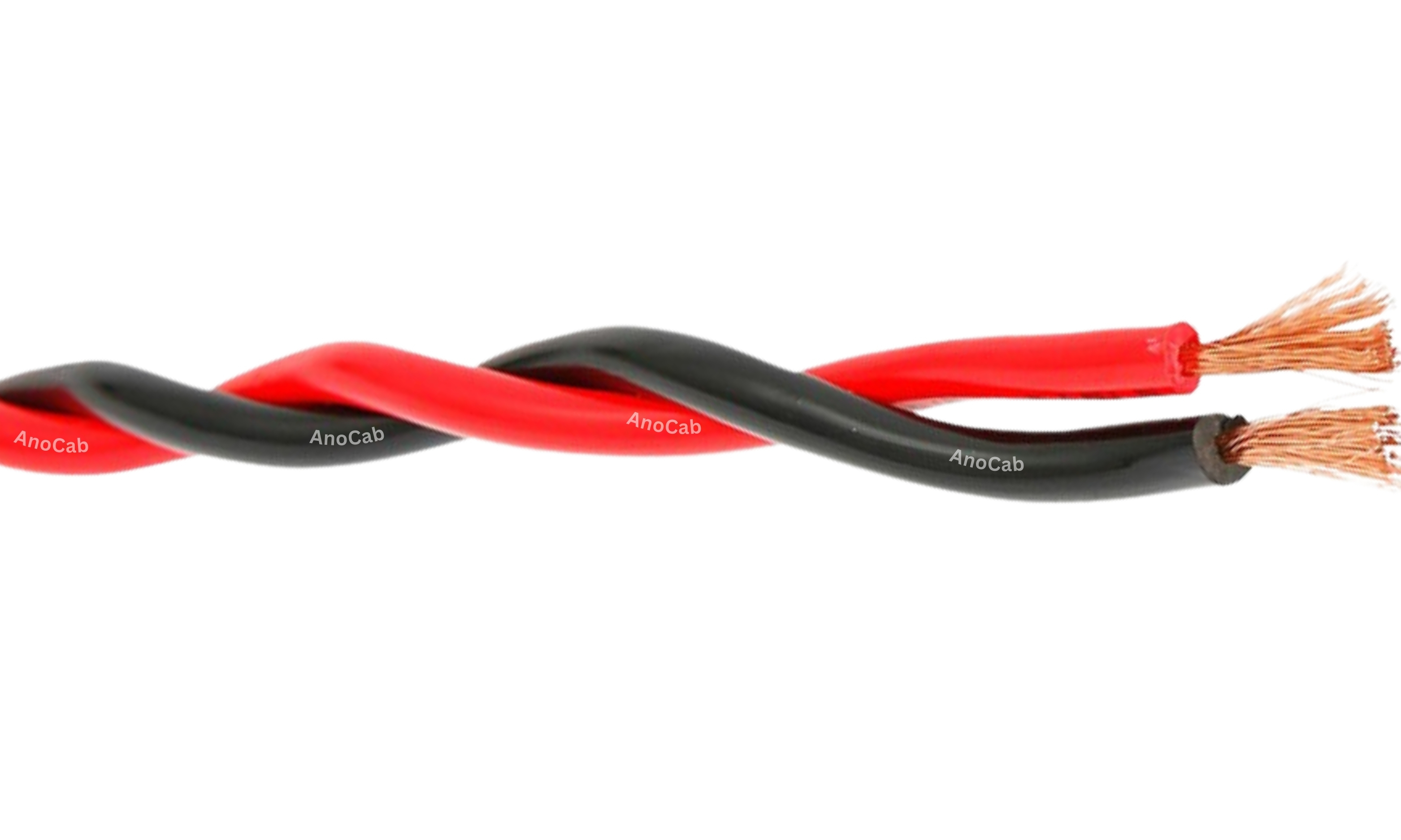 Twin Twisted Coppe Wire Side view