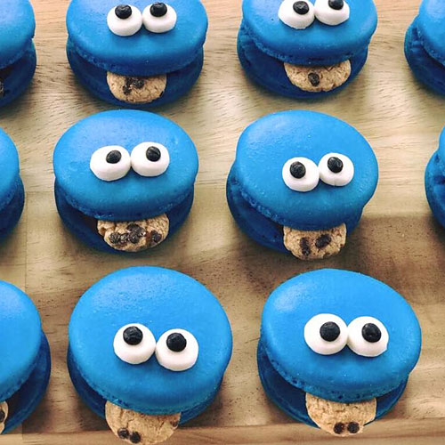 Cookies monster macarons.