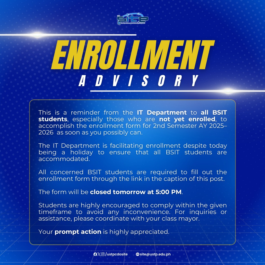 Enrollment Advisory