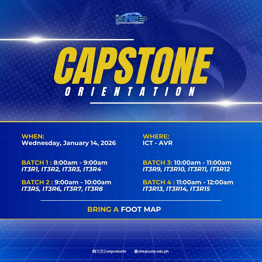 CAPSTONE ORIENTATION | 3RD YEAR BSIT STUDENTS