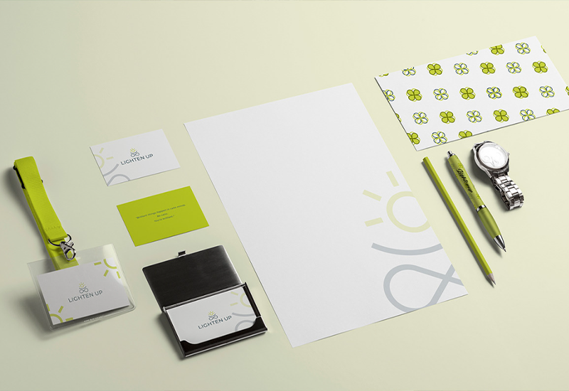 Branding & Printing Lighten up Office Stationary Office Stationary