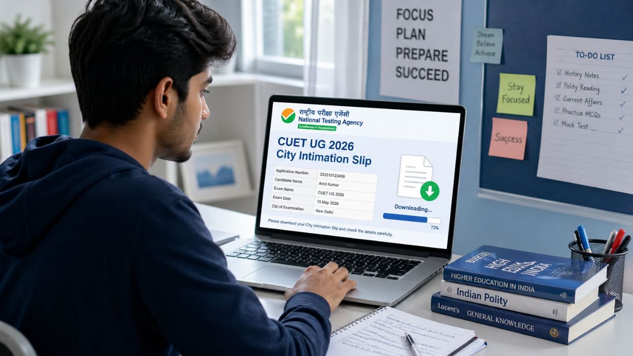 CUET UG City Intimation Slip 2026 Out — How to Download, What It Contains, and What to Do Next