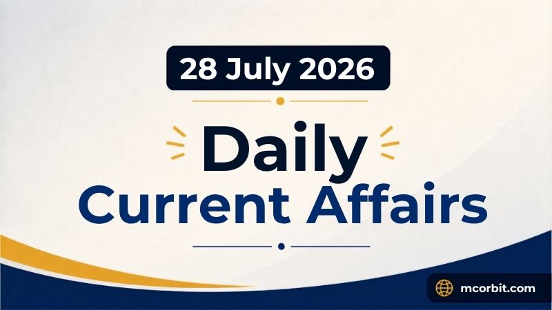 Current Affairs 28 July 2026 | 28th July 2026 Current Affairs | Daily GK Updates