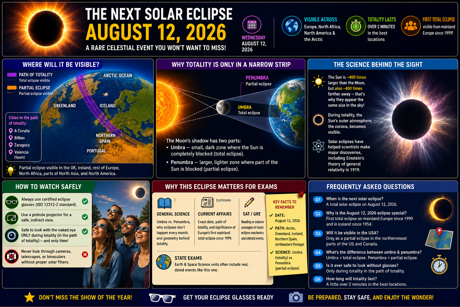 Solar Eclipse 2026: The Complete Guide to the August 12 Total Eclipse