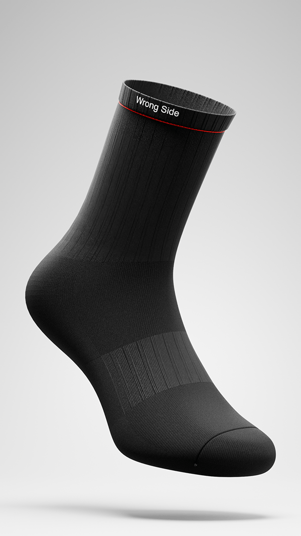 Wrong Side Socks 3D Rendering