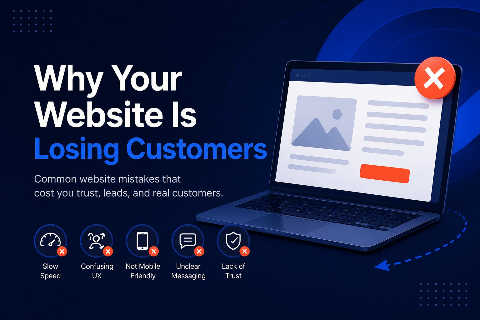 Why Your Website Is Losing Customers (UX & Design) — Waglogy insights