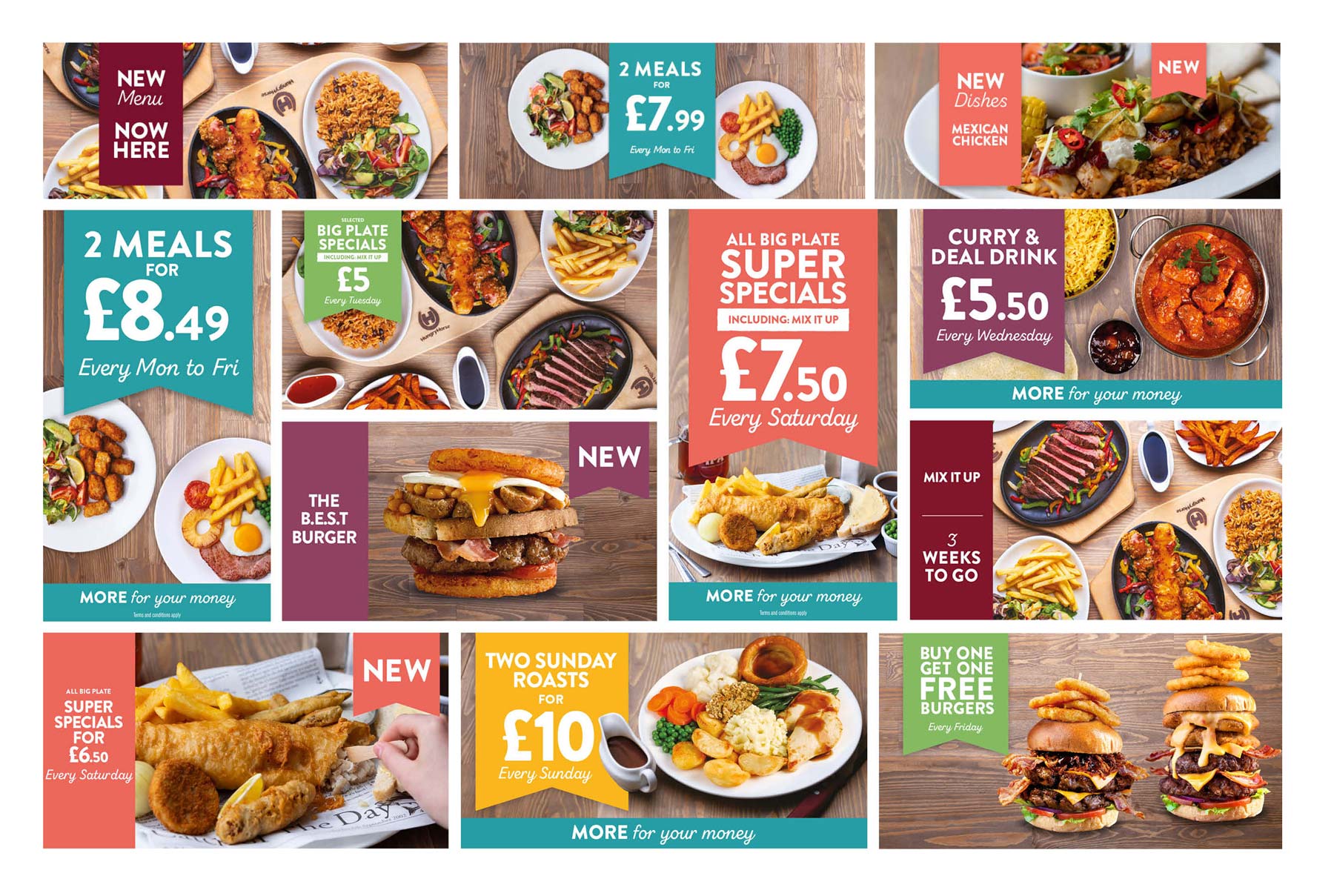 Hungry Horse Eat With Your Eyes™ Food branding. Big thinking