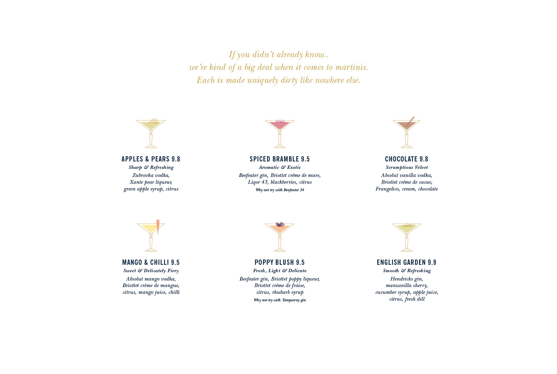 Dirty Martini Eat With Your Eyes™ Food branding. Big thinking