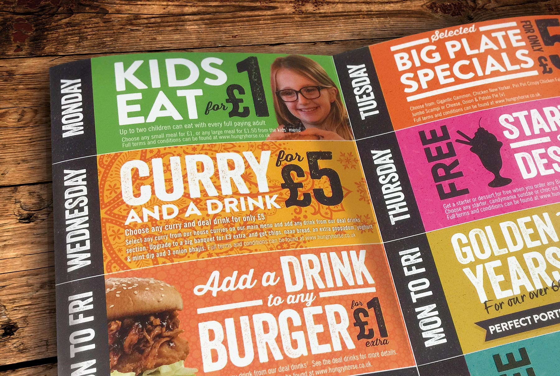 Hungry Horse Eat With Your Eyes™ Food branding. Big thinking