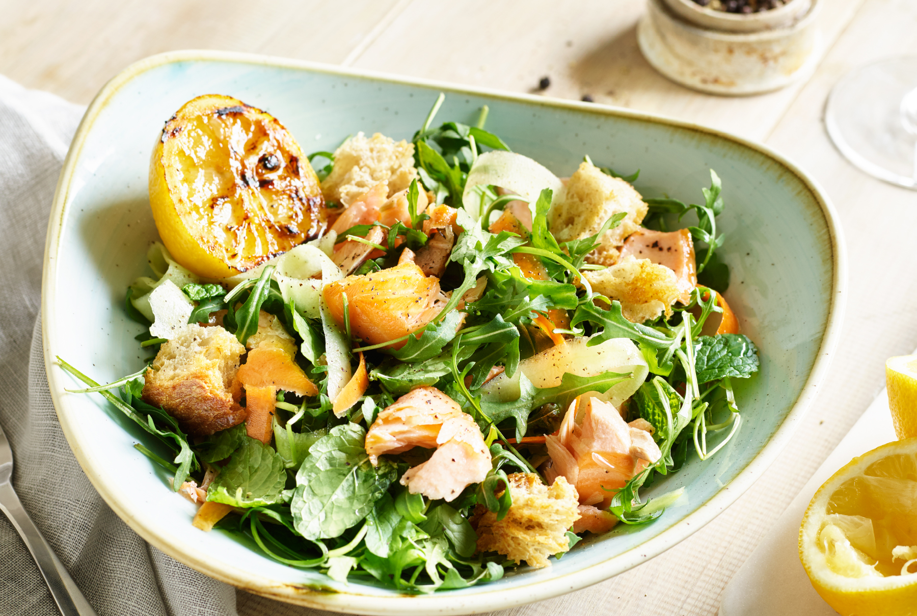 Food Photography - Salmon Salad