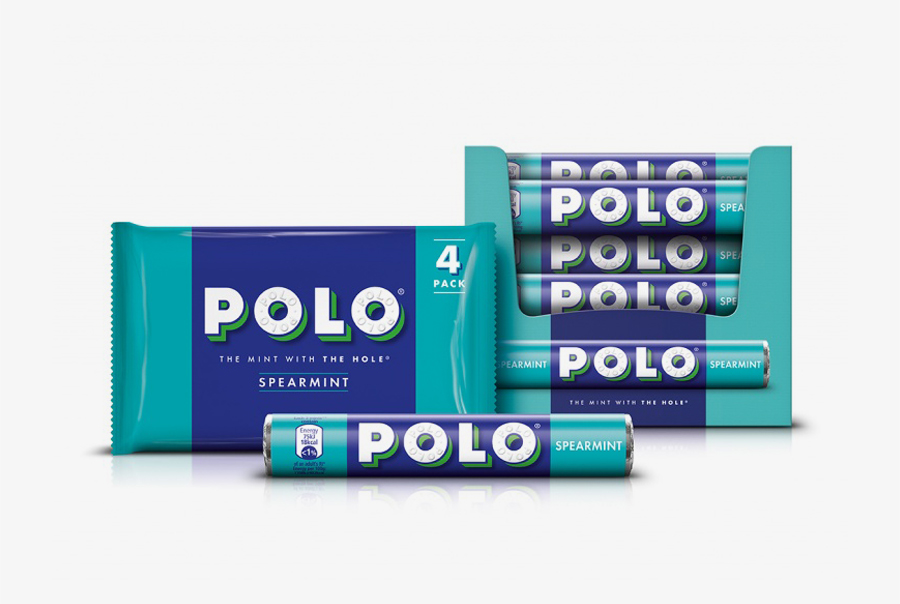 Spearmint Polos Pack Design