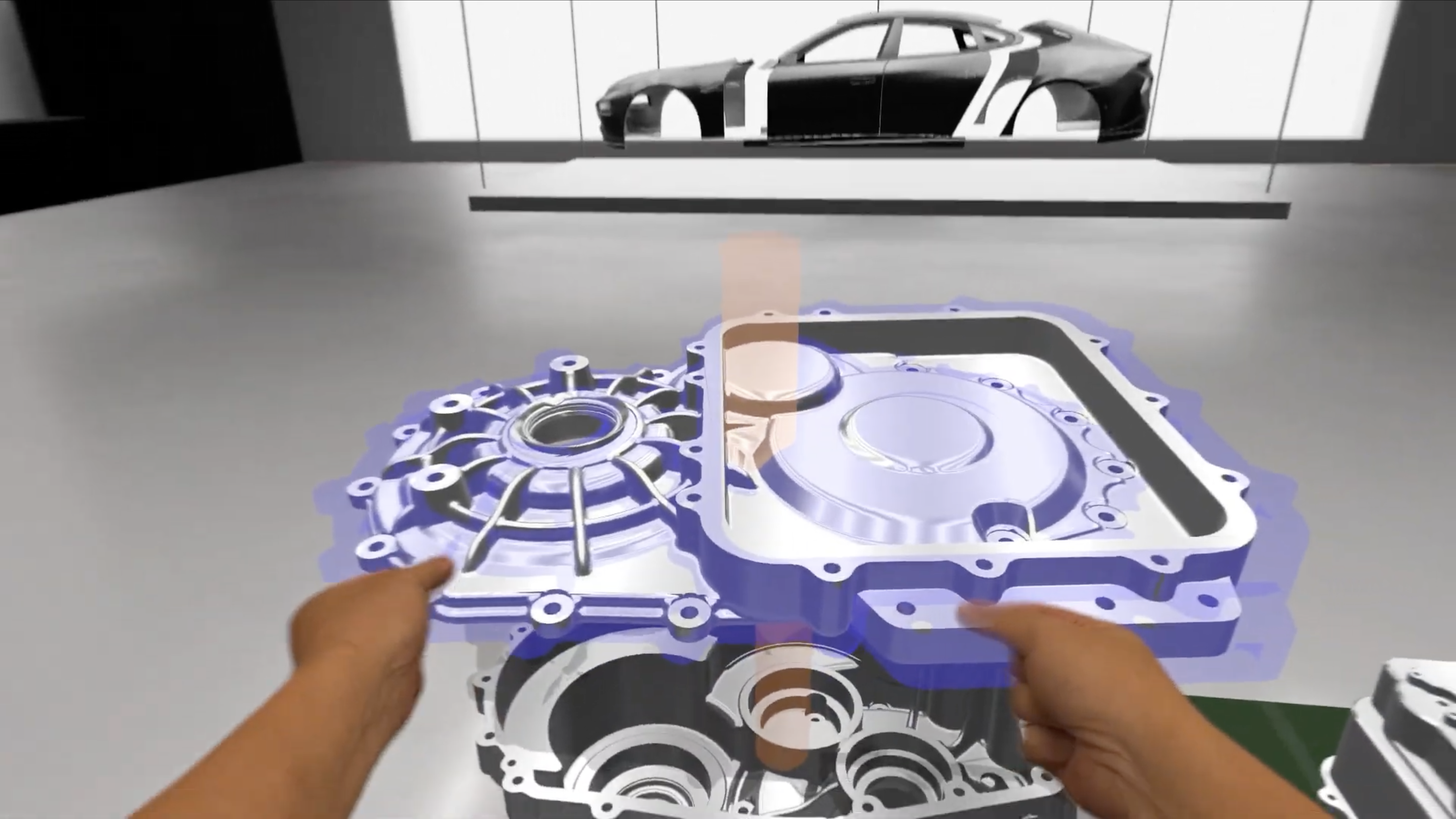 3D gesture-based training simulation in the Red Airship Immersive Suite.