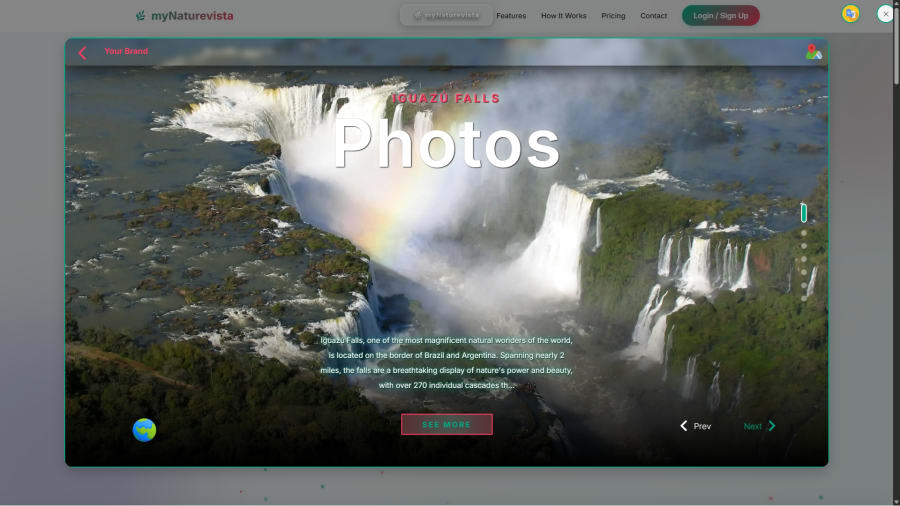 Iguazu Falls main view - nature discovery platform content