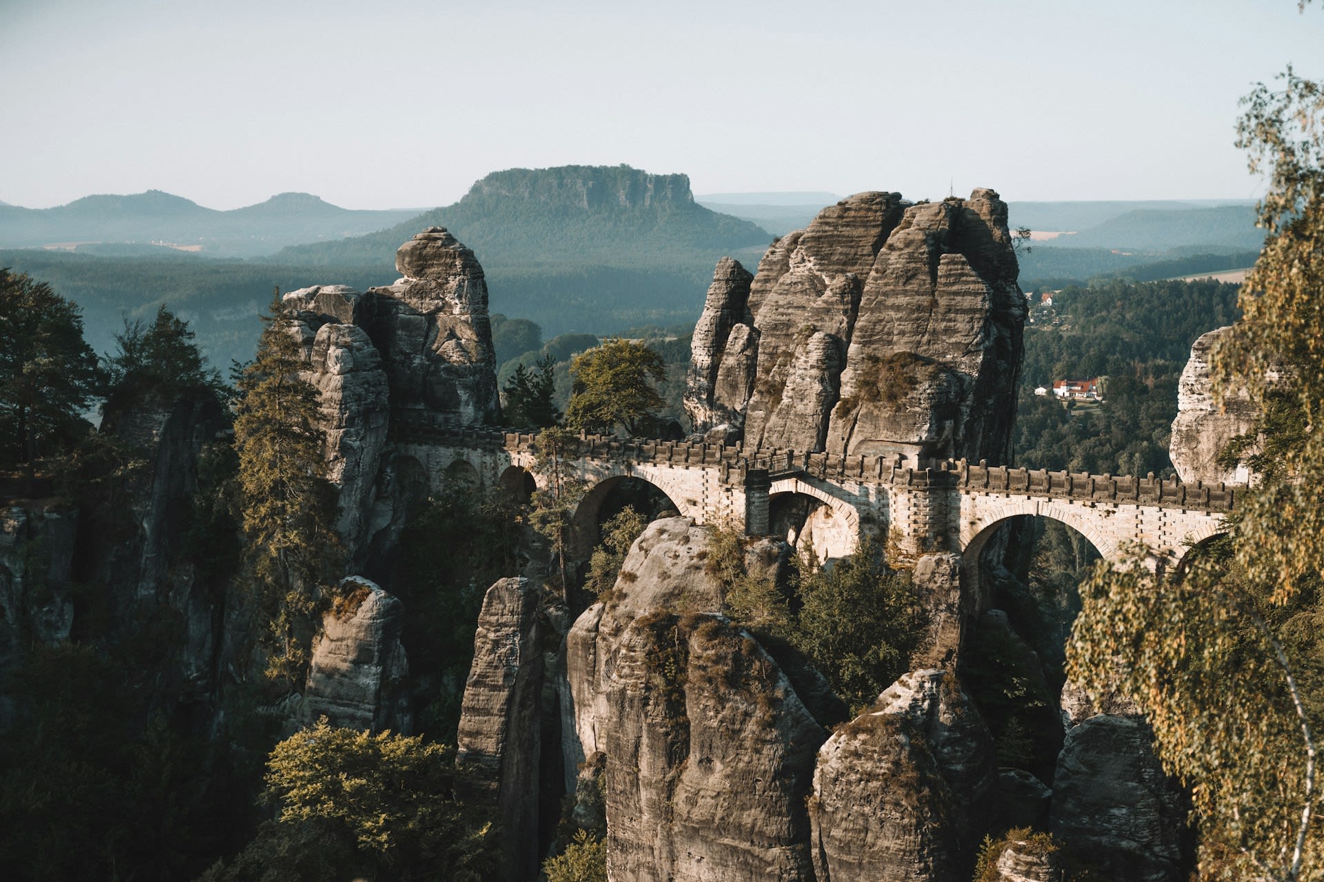 Edmundova gorge with emerald water reflecting the sandstone cliffs in Bohemian Switzerland