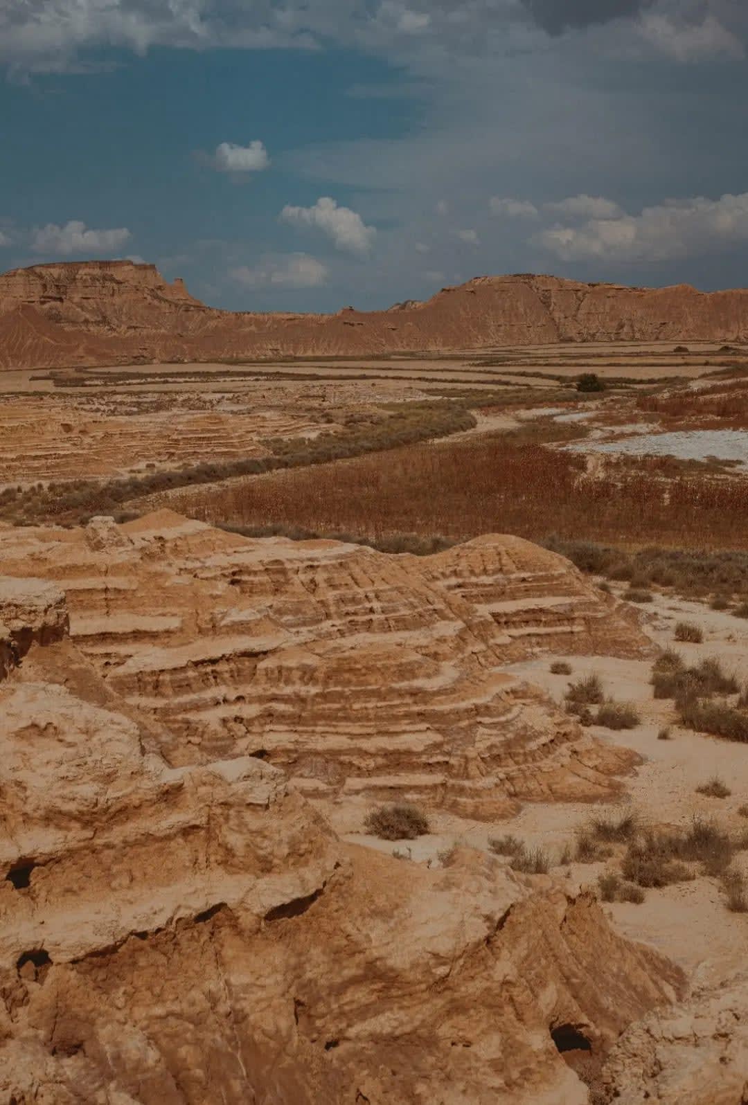 rugged and dry mountain , Bardenas Reales