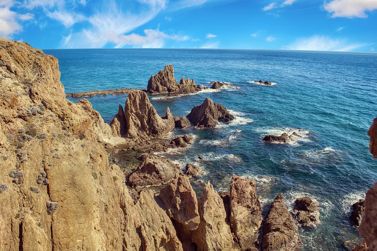 rocky coastline, Cabo de Gata