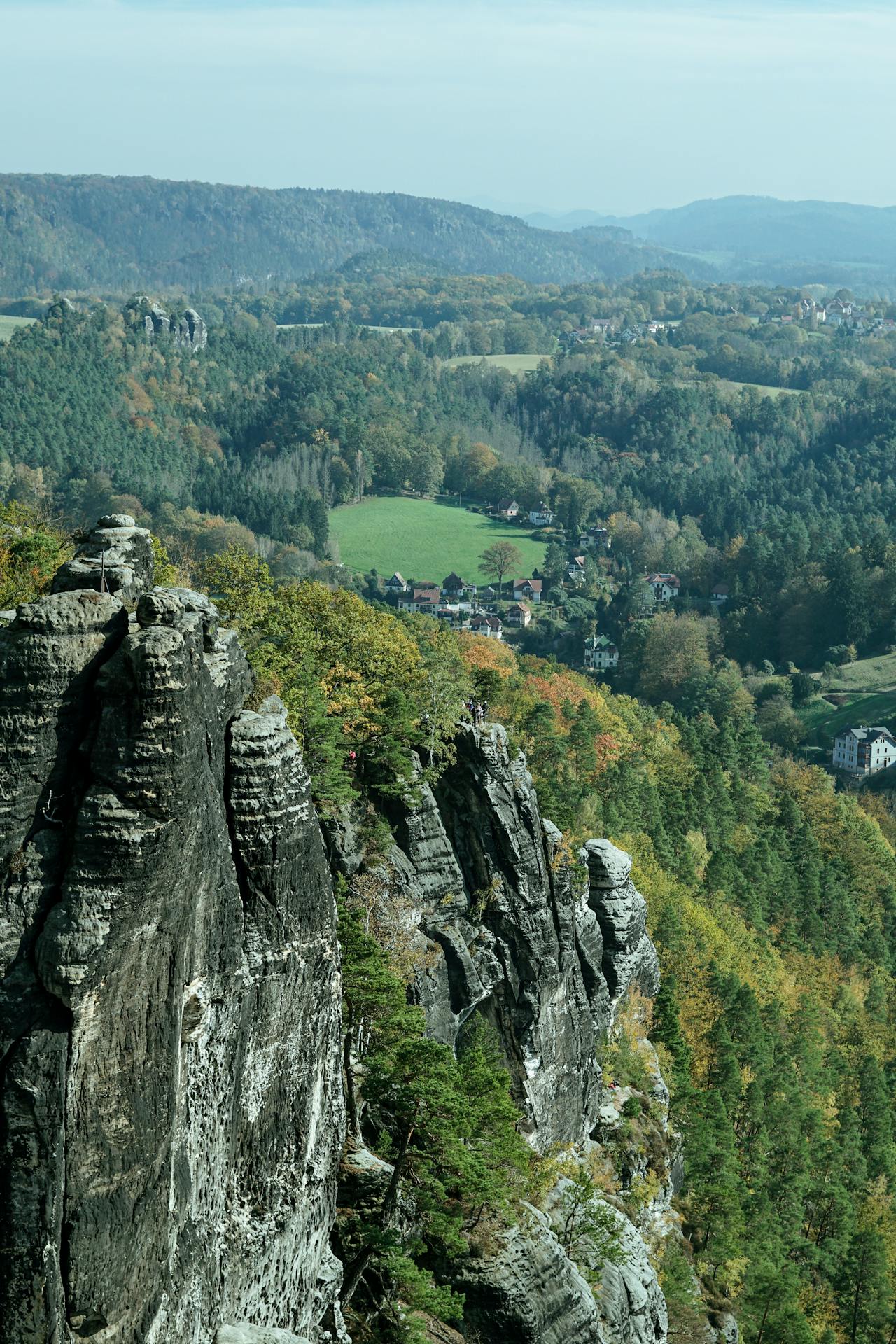 Bastei Bridge landscape view 3