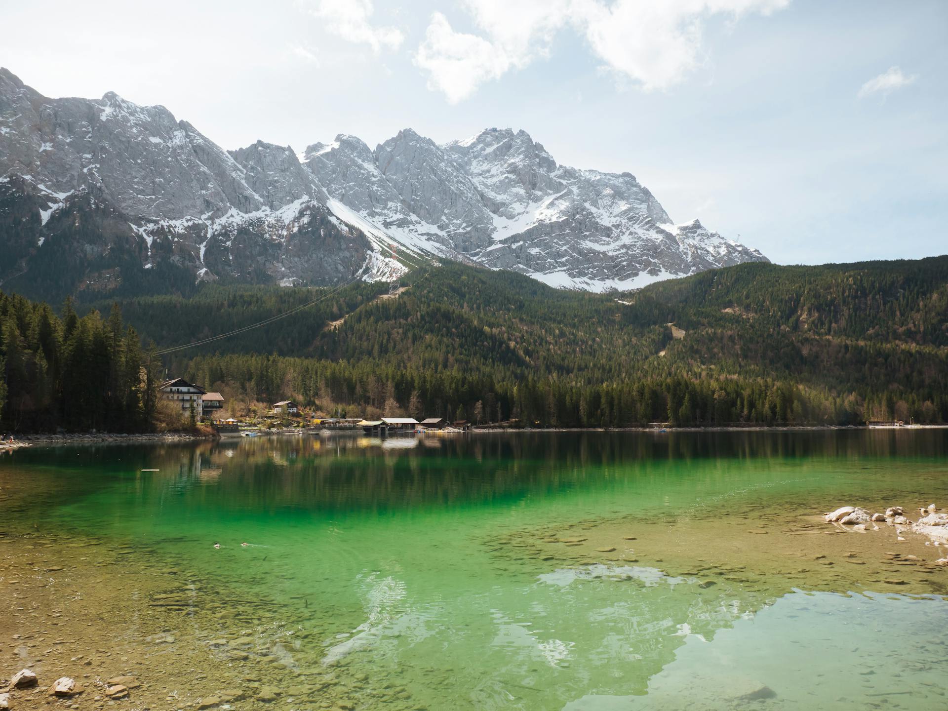Eibsee Lake landscape view 0
