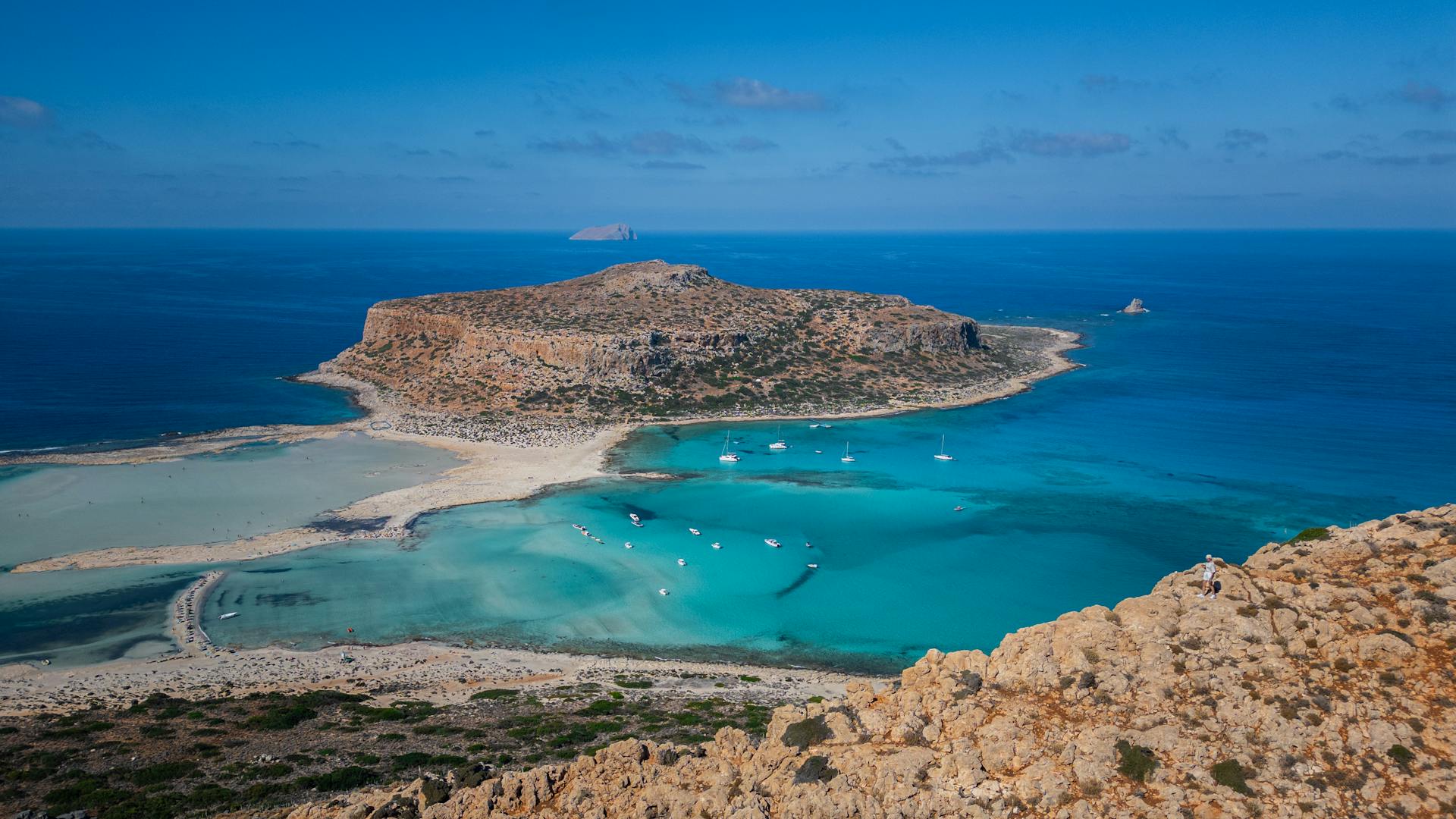 Balos Lagoon beach view