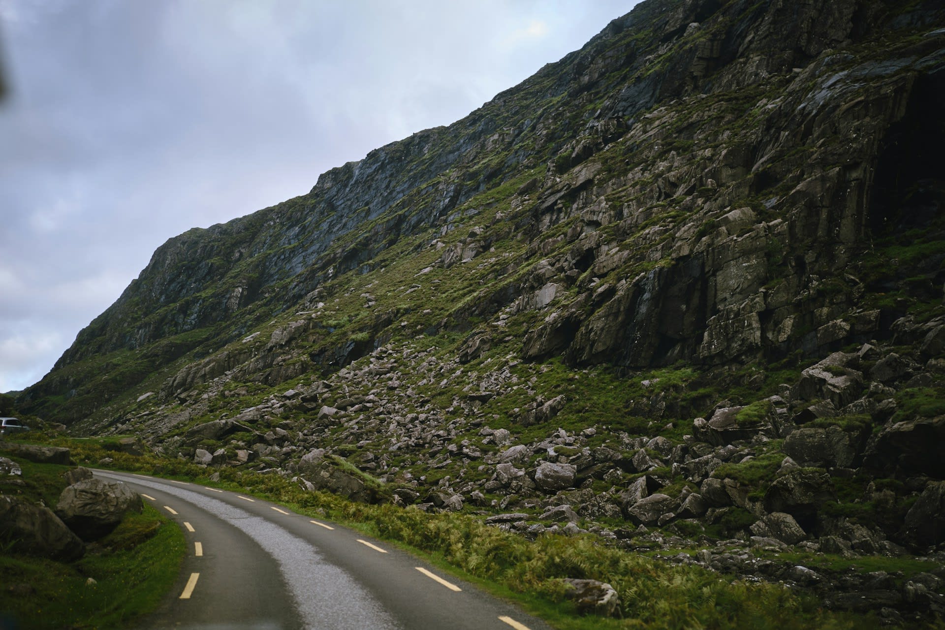 Skellig Michael island rising dramatically from the Atlantic with its ancient monastery on the summit