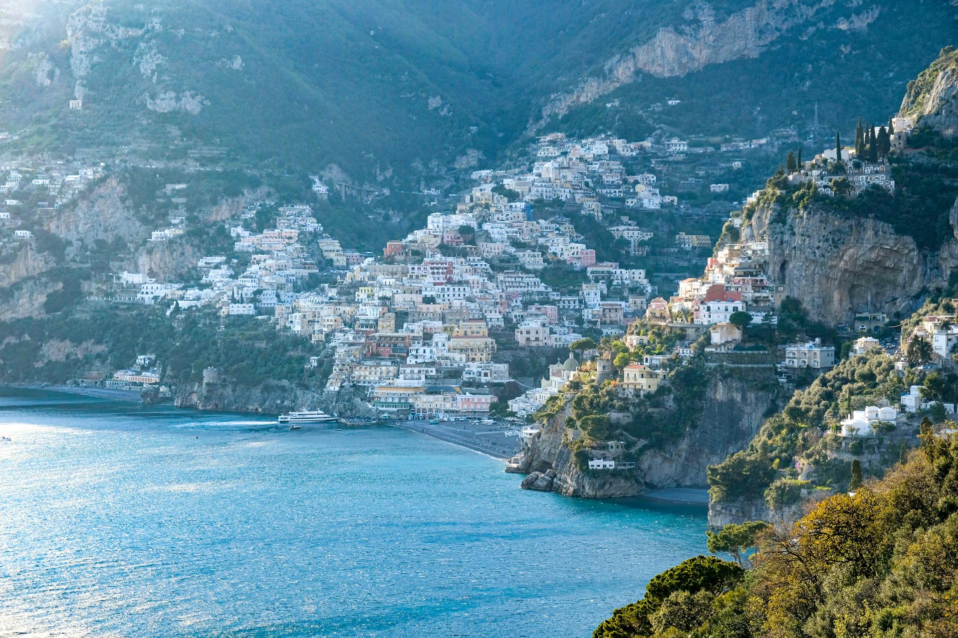 Amalfi Coast landscape view