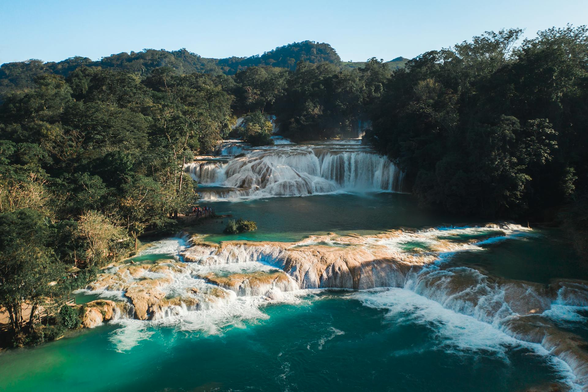 Cascadas Agua Azul landscape view