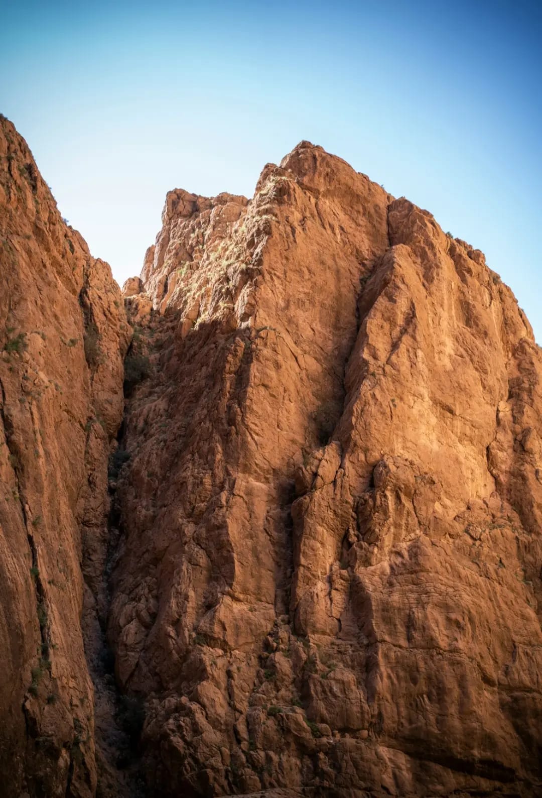 large rock on a mountain, Todra Gorge