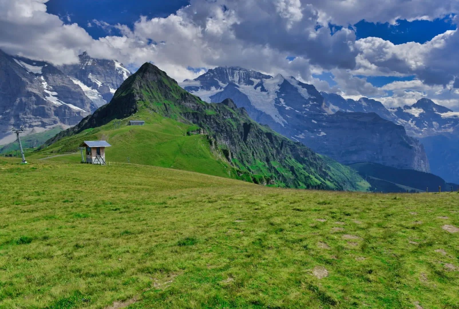 view of mountains from the summit, Jungfraujoch