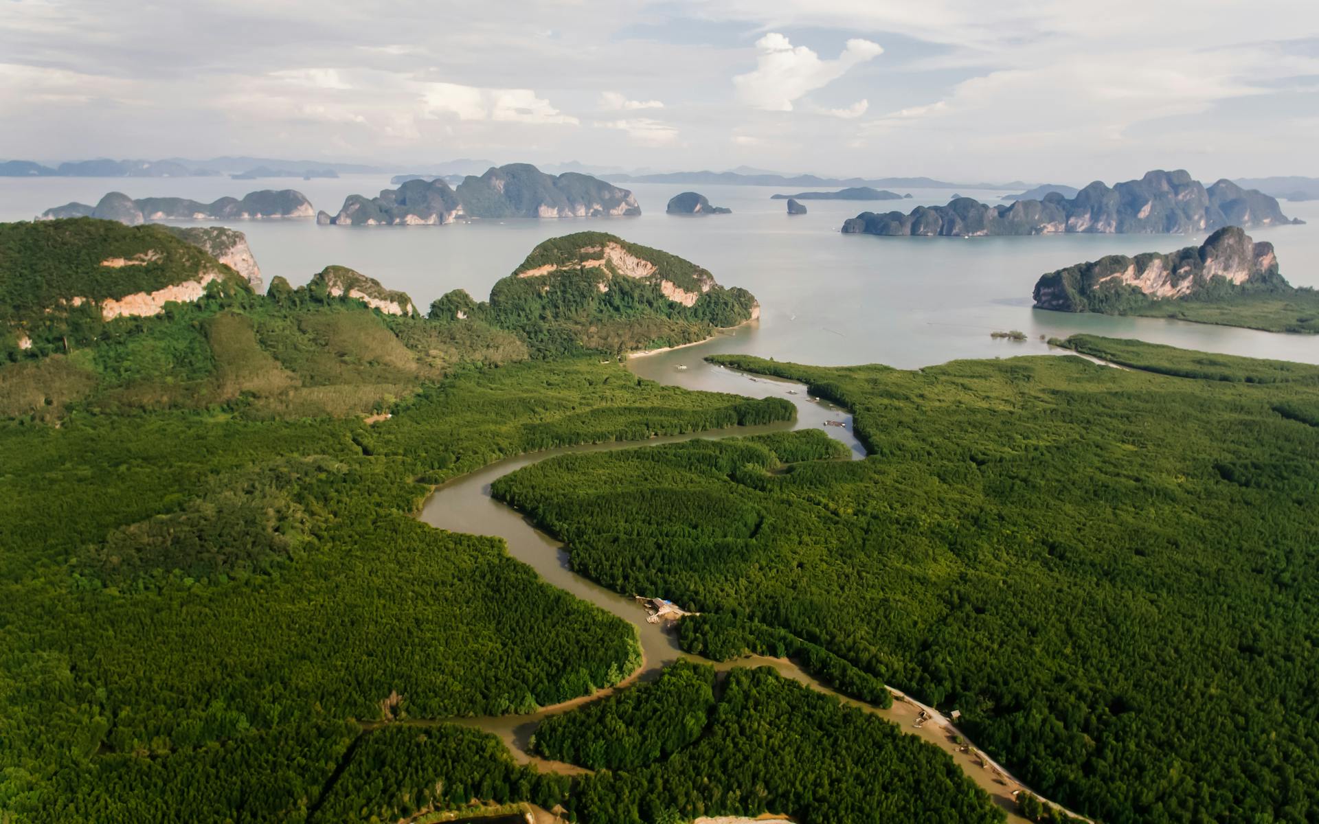 Phang Nga Bay landscape view 1