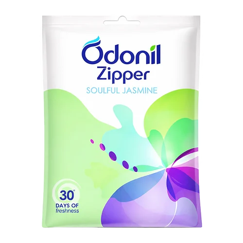 Odonil - Air Freshener Zipper - 10g jaismine (Pack of 6)