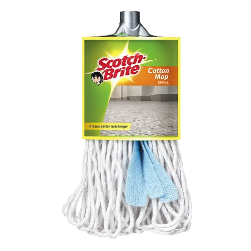 Cotton Floor Cleaning Deck Mop With Metal Stick For Wet and Dry Floor Cleaning, CLE-D10