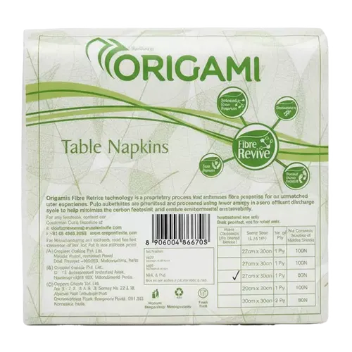 Origami - 1 Ply Tissue Paper White (Pack of 100Pcs)
