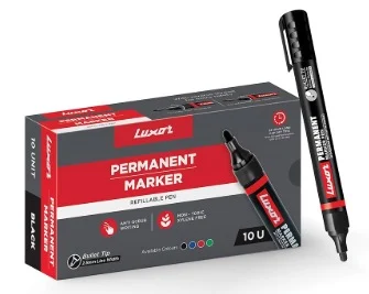 Luxor - Permanent Marker Black (Pack of 10)