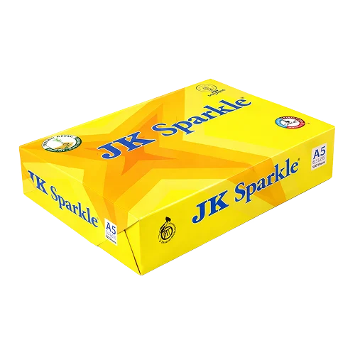 JK - Sparkle 70 GSM A5 Size Multipurpose Paper 500 Sheets White - Half of A4 Size (Pack of 1) 2