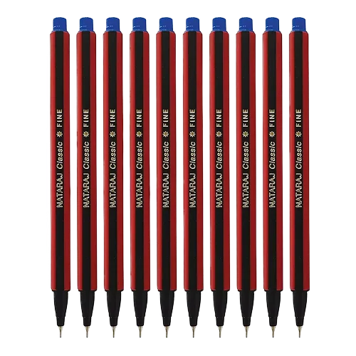 Nataraj Classic Use & Throw Ball Pen 0.7 mm Tip Black (Pack of 40)