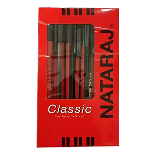 Nataraj Classic Use & Throw Ball Pen 0.7 mm Tip Black (Pack of 40) 2