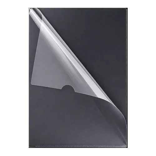 Clear Plastic L Folder File A4 Size 150 Micron (Pack of 12)