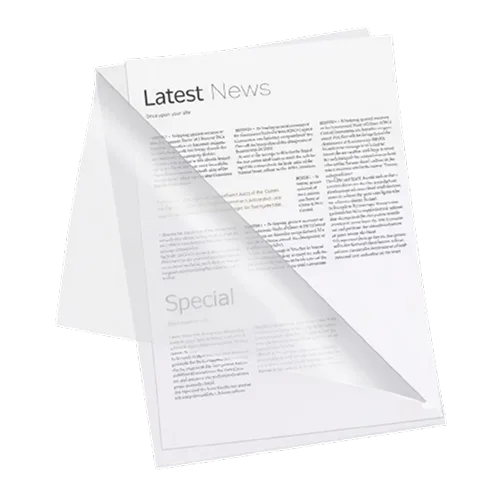 Clear Plastic L Folder File A4 Size 150 Micron (Pack of 12) 3