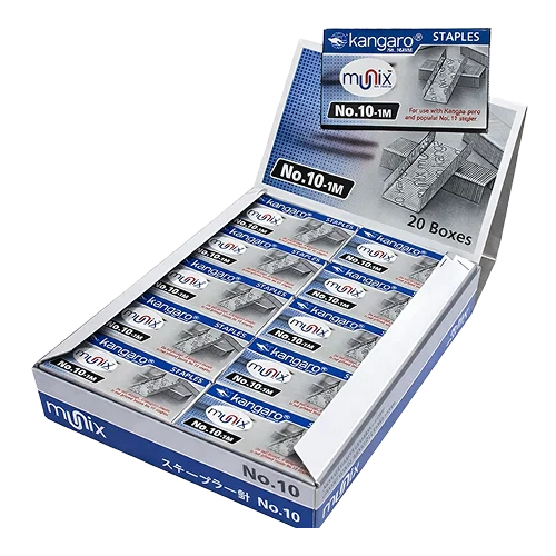 Kangaro - Stapler Pins No.10 - 1M (Pack of 20 Box) 2