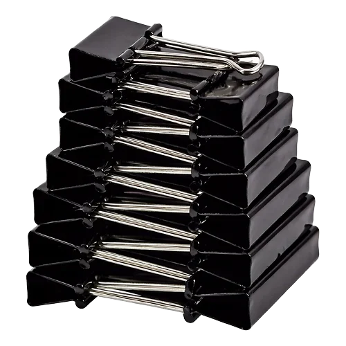 Metal Binder Clip Black - 25mm (Pack of 12) 2