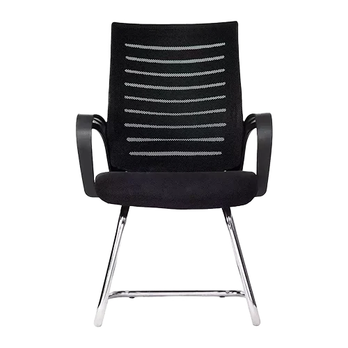 Tulip Black Mid Back Mesh Revolving Ergonomic Chair with Armrest 3