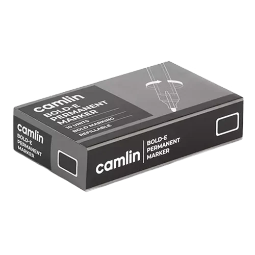 Camlin - Bold-E Black Permanent Marker (Pack of 10)