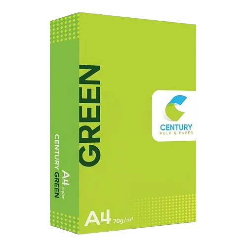 Century Green 70 GSM A4 Size Multipurpose Copier Paper 500 Sheets, White (Pack of 10 Ream)