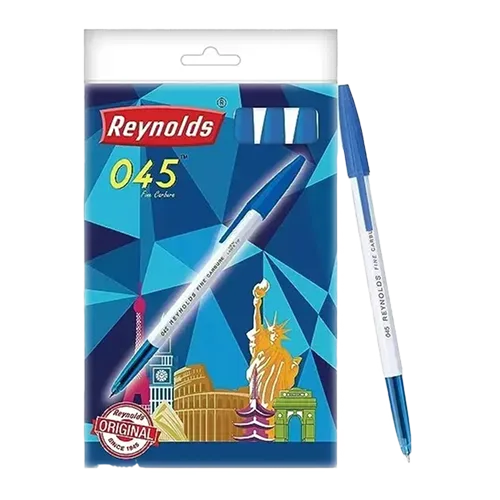 Reynolds 045  Fine Tip Blue Ball Pen (Pack of 50)