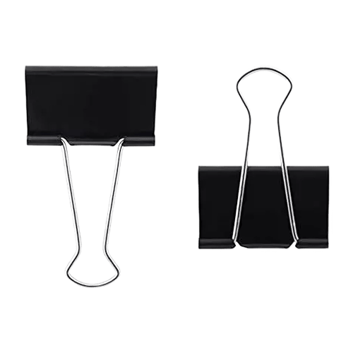 Metal Binder Clip Black - 51mm (Pack of 12)