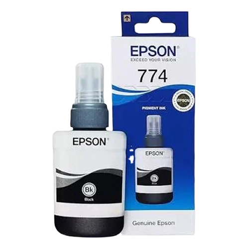 Epson 140 ml Original Black Mono Pigment 774 Ink Bottle, T7741
